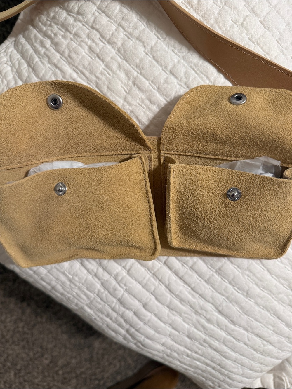 ZARA 100% LEATHER WAIST BELT BAG - Picture 15 of 15
